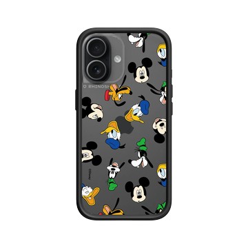 iPhone 17 Mod NX -邊框背蓋組合 (相機按鈕) 黑 - 迪士尼-米奇 Mickey - Sticker-米奇與他的朋友