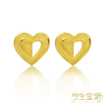 今生金飾 心情耳環 (純黃金耳環)