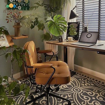 免運 電腦椅 復古電腦椅 電腦椅電競椅女生臥室復古化妝椅子家用辦公椅宿舍學習椅美甲轉椅 可開發票 全館八折 工廠現貨直銷 新品特價 h9028