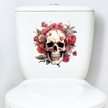 【MR.ZAKKA】創意萬用裝飾貼紙-萬聖節主題 個性搞怪骷髏頭 F款 居家布置 DIY可移式壁貼 無痕壁貼 牆貼