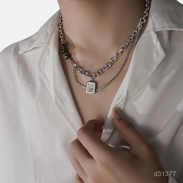 日係項鏈 個性項鏈 情人節項鏈 男生銀飾 男友禮物項鏈 潮流項鏈 男生配件 輕奢項鏈 韓版項鏈 時尚項鏈 復古項鏈