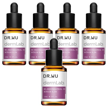 DR.WU 達爾膚 3%白藜蘆醇亮白修護精華  15ml  5瓶