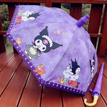 💋實惠百貨💋 庫洛米兒童雨傘新款公主小學生幼兒園耐用晴雨兩用全自動小孩雨傘 XAEQ