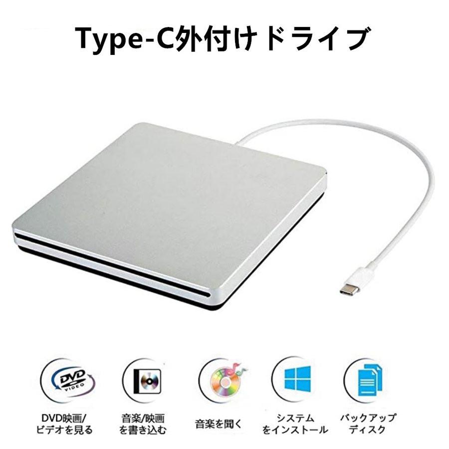 送料無料 USB2.0 Type-C外付けCD DVDドライブプレーヤー吸込み式 超