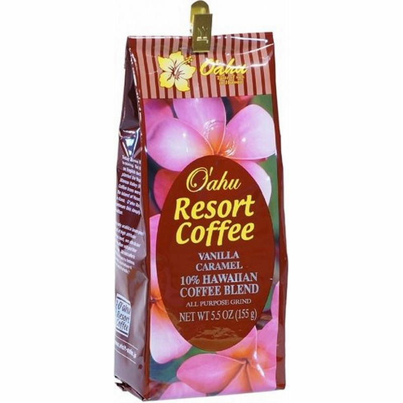 送料無料 オアフリゾートコーヒー バニラキャラメル コーヒー豆 粉 155g 中挽き フレーバーコーヒー ドリップ 珈琲 ハワイコナ 通販 Lineポイント最大0 5 Get Lineショッピング