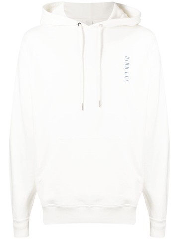 Dion Lee - Column print hoodie - unisex - Cotton - XXS - White