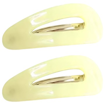 CHIC CHIC 日本造型自動夾  水滴黃  1組