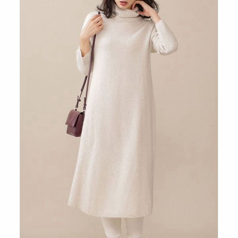 ナノ ユニバース Mina More 2月号掲載 ウールフォックスフレアニットワンピース 通販 Lineポイント最大0 5 Get Lineショッピング