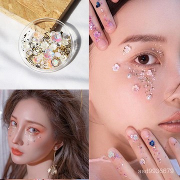 臺灣爆賣臉上貼飾品眼角貼眼妝蝴蝶眼妝亮鑽淚鑽舞臺妝眼鑽化妝貼臉部珍珠