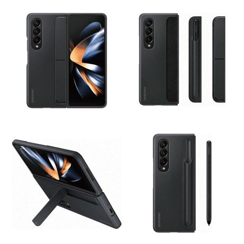 Galaxy Z Fold4 5G ケース 純正 Sペン搭載 スタンディングカバー S ...