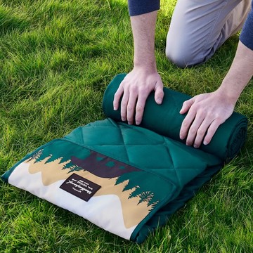 免運 可開票 超低價 出口高端牛貨復古戶外防水可收納便攜野餐露營防潮墊地墊 快速發貨