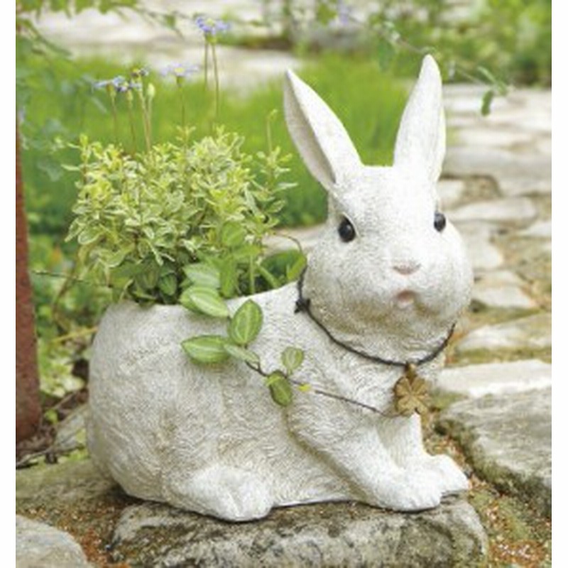 ラビッツファームプランター L うさぎ ウサギ ラビット Rabbit 動物 アニマル 底穴あり プランター 鉢 植木鉢 ポット ガーデニング雑貨 通販 Lineポイント最大get Lineショッピング
