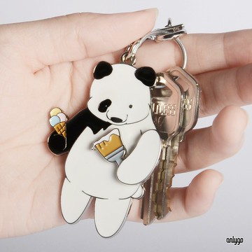 貓熊代班系列鑰匙圈 / 北極熊