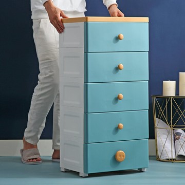 40cm加厚塑料抽屜式收納柜子多層整理柜寶寶玩具儲物柜兒童小衣柜