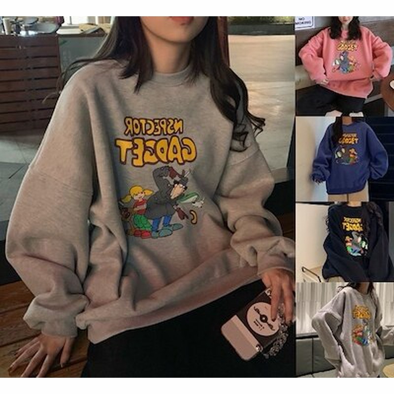 秋冬 レディース トレーナー かわいい ロゴトレーナー 韓国 ファッション キャラクター トップス 通販 Lineポイント最大1 0 Get Lineショッピング
