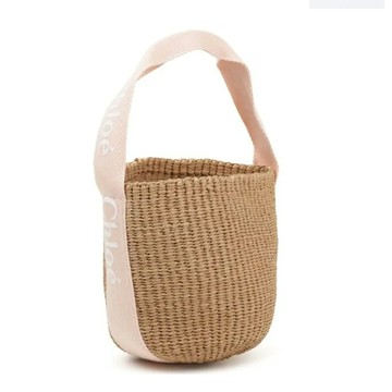 Chloe Mifuko草編包(粉色)_廠商直送