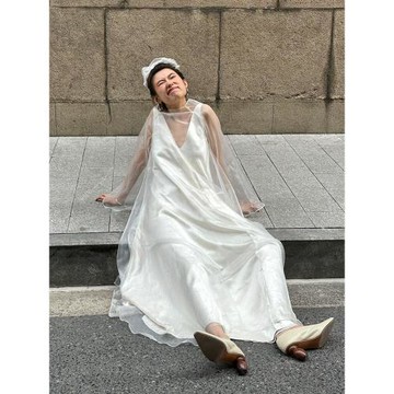 新中式晨袍訂婚領證小禮服生日宴會敬酒服新娘結婚出門紗迎賓禮服