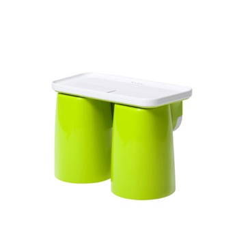 Unique Art｜雙人磁吸式漱口杯Brushing.Know Plus_草草綠