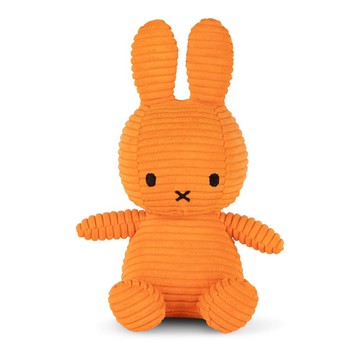 BON TON TOYS Miffy米菲兔ECO燈芯絨填充玩偶-限量版 橘 23cm