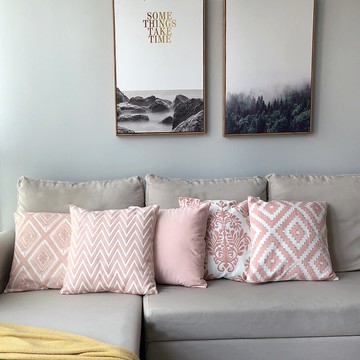 台灣現貨❤️ 抱枕套 刺繡抱枕套 刺繡 浪漫抱枕套 針織 沙發抱枕套 刺繡抱枕套