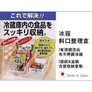 居家寶盒sv3451日本製 冰箱斜口防髒好拿好收整理盒 收納盒 冰箱收納 廚房收納