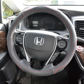 真皮防滑透氣方向盤套