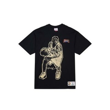 Mitchell & Ness Tee Allen Iverson 黑色 短袖 MN25ATS26A [台灣現貨]