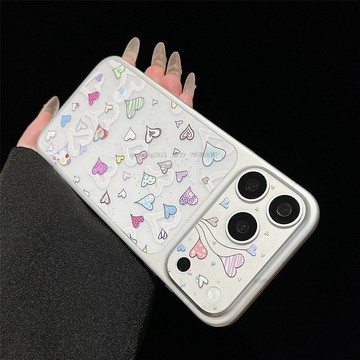 愛心煙花 透明軟膜 磨砂膜 適用於iPhone 17Pro Max 鏡頭貼iphone17Pro手機背部貼紙 軟膜