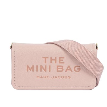 MARC JACOBS 粒面皮革迷你斜背包WOC手拿包(玫瑰粉)