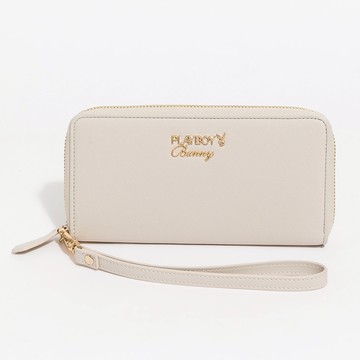 PLAYBOY - 拉鍊長夾 Miss Perfect系列 - 灰色