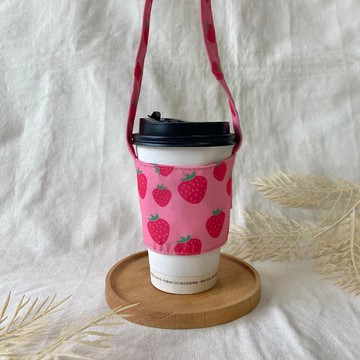 原創 飲料提袋/杯套/甜心草莓