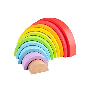 【荷蘭New Classic Toys】彩虹積木/彩虹隧道積木-10825