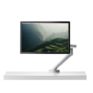 Herman Miller 【Ystore雅浩家具】 Flo 大螢幕桌上型支撐架組_白色