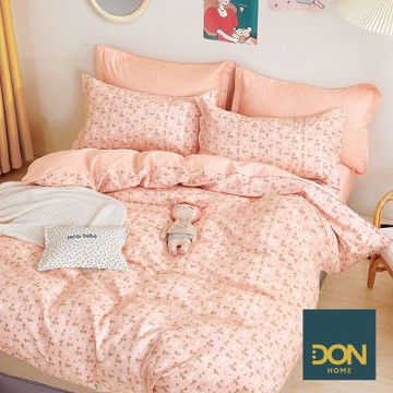 DON 100%精梳純棉床包枕套組-雙人-花語漫漫