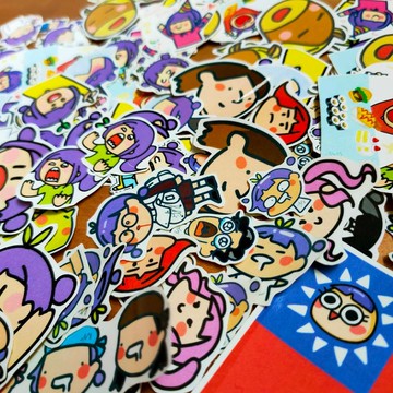 日常插畫  小貼紙包