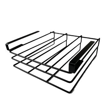 家而適 砧板收納置物架  黑色  1個