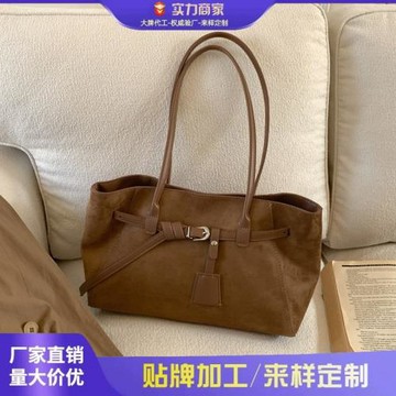 時尚2025秋冬新款大容量托特包美拉德小眾款單肩包感潮流手拎小包