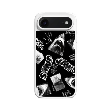 iPhone Air SolidX 白 - Jaws - 大白鯊 - 黑白圖案