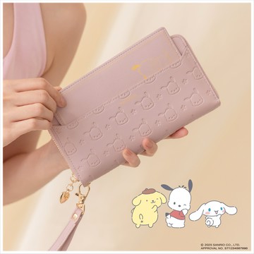 天藍小舖-狗狗好朋友滿版大頭刻印皮革長夾-共3色-$590【A08081890】