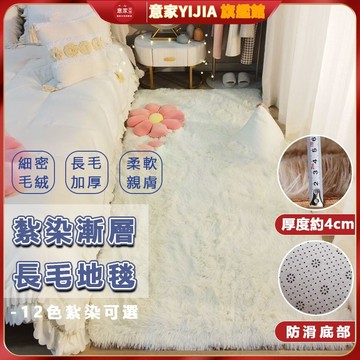 【意家】🌈北歐ins風 地毯地墊 客廳 臥室 長毛地毯 少女床邊毯 榻榻米 房間腳墊地墊 不掉毛 易清理 親膚舒適 長