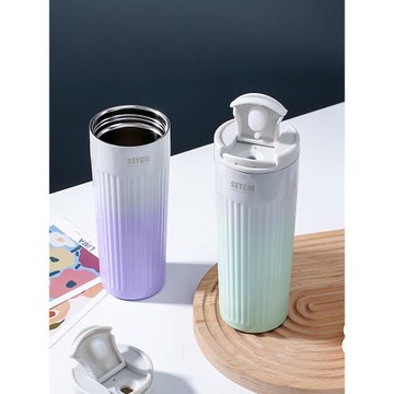 2025新款不銹鋼咖啡保溫杯男女生高顏值保溫水杯隨行杯車載咖啡杯