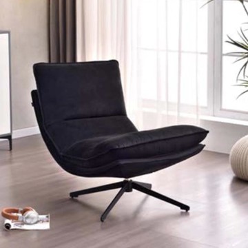 【obis】Simi旋轉休閒椅(單人沙發)黑色