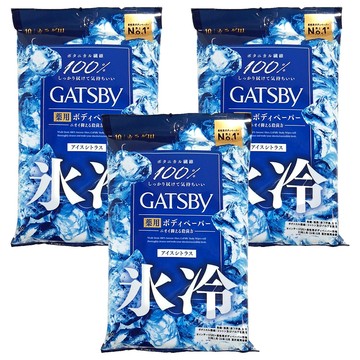 GATSBy 體用抗菌濕巾 極凍冰橙 10張  70g  3包