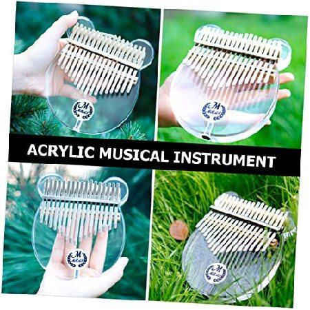 Kalimba Thumb Piano Set Crystal Thumb Instruments Portable Piano Mini Piano Thumb Piano Instrument 17 Keys Finger Piano Mini Kalimba Piano Musical I