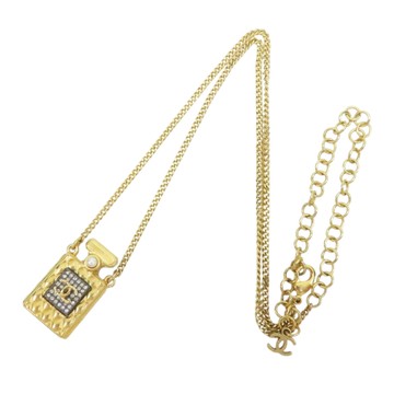 CHANEL 香奈兒 金色 金屬 香水造型 項鏈 【二手名牌BRAND OFF】