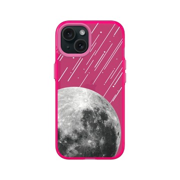 iPhone 15 Clear 粉漾桃 - Classics - 星際風-月球流星雨