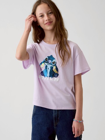 GapKids × Disney迪士尼寬版翻轉亮片圖案T恤