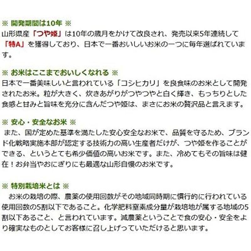 当日精米 お米 つや姫 10kg 山形県産 庄内産 令和4年産 5分づき （5kg×2袋）一等米 特別栽培米 9年連続特A