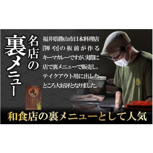 ふるさと納税 福井県 勝山市 ゴロゴロ豚ひき肉のキーマカレー 170g×4パック [A-037022]