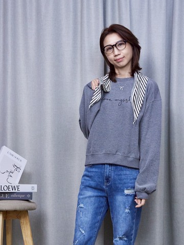 輕鬆穿出溫柔力★Hi Sisters 溫暖棉T系列  ( 配領巾)